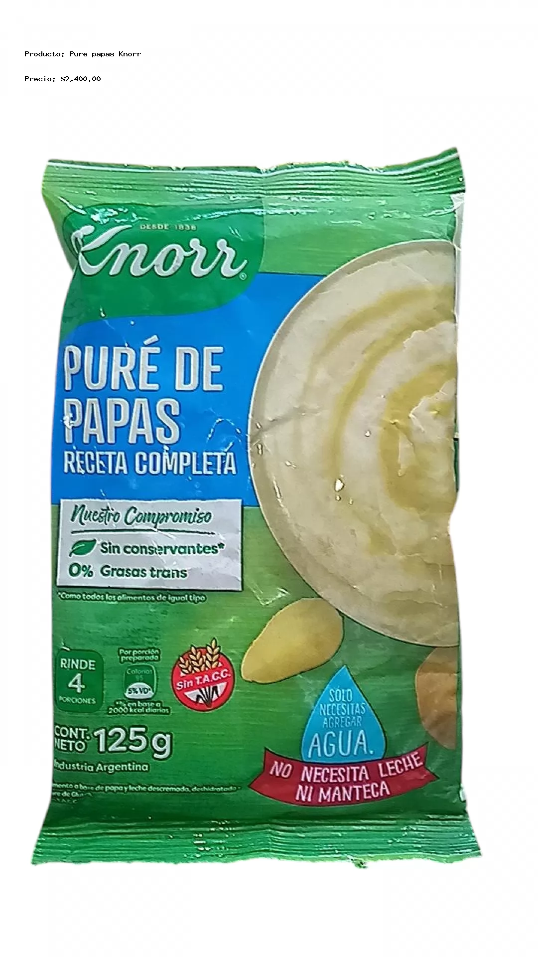 Imagen de Pure papas Knorr