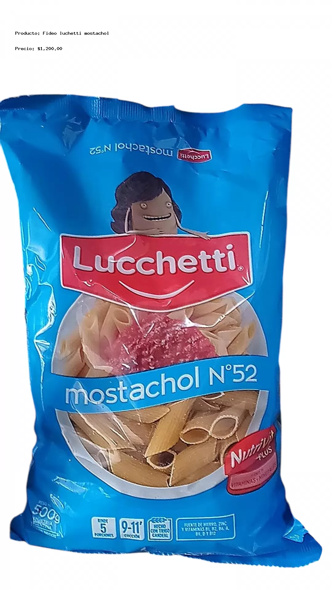 Imagen de Fideo luchetti mostachol