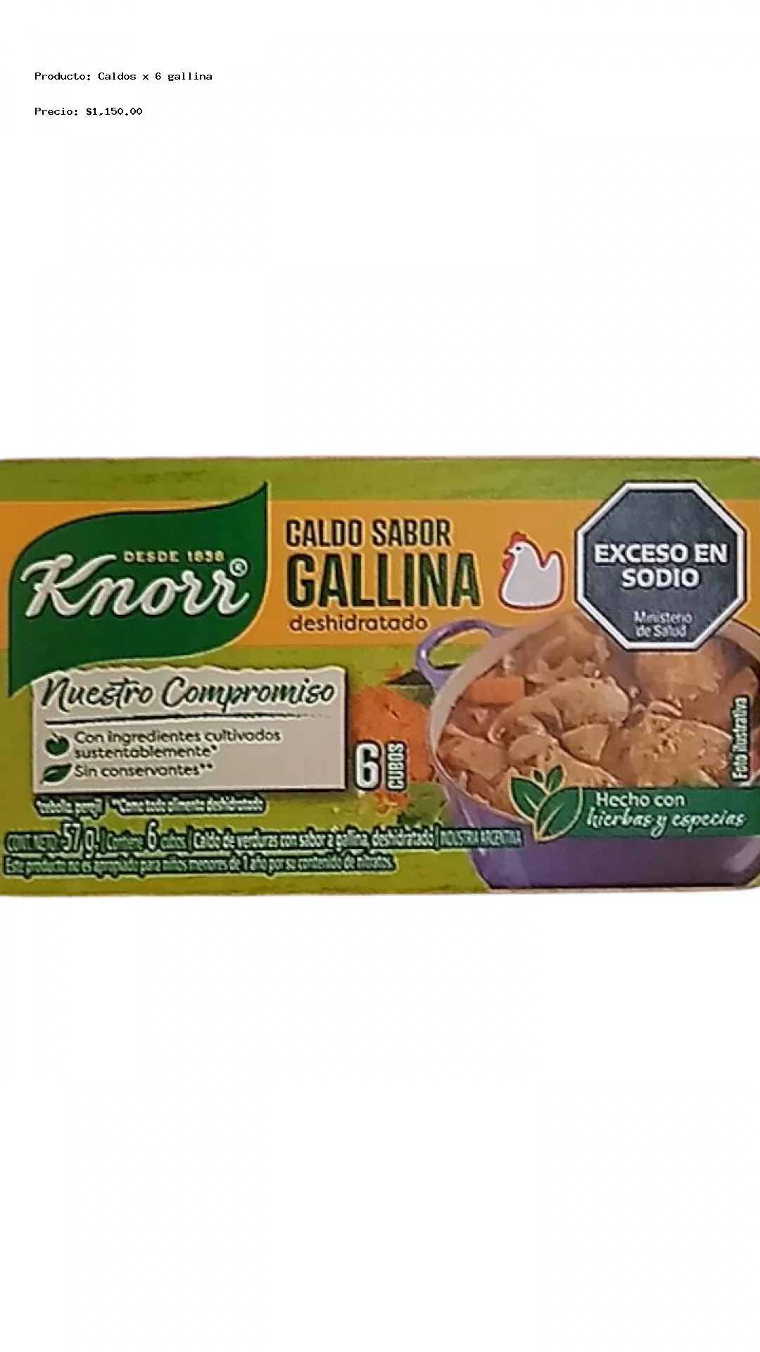 Imagen de Caldos x 6 gallina