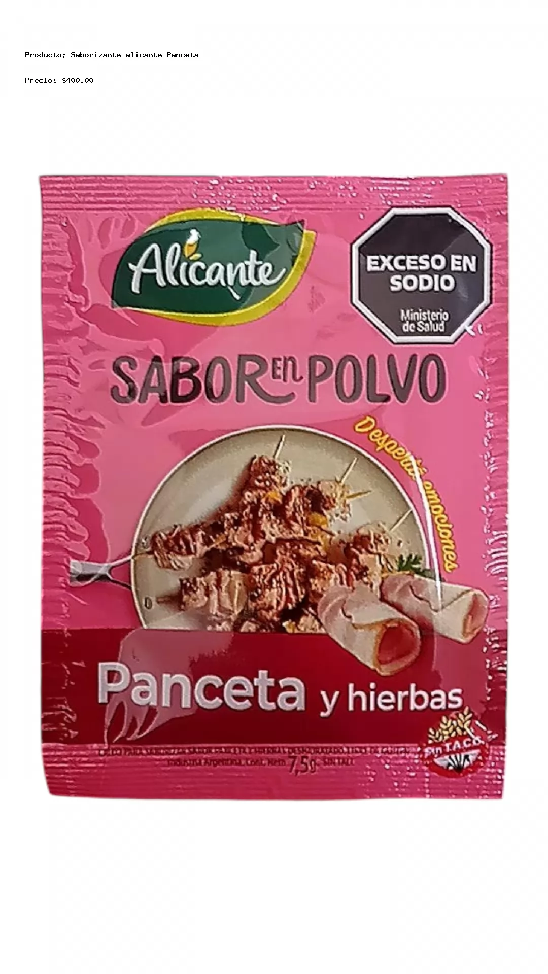 Imagen de Saborizante alicante Panceta