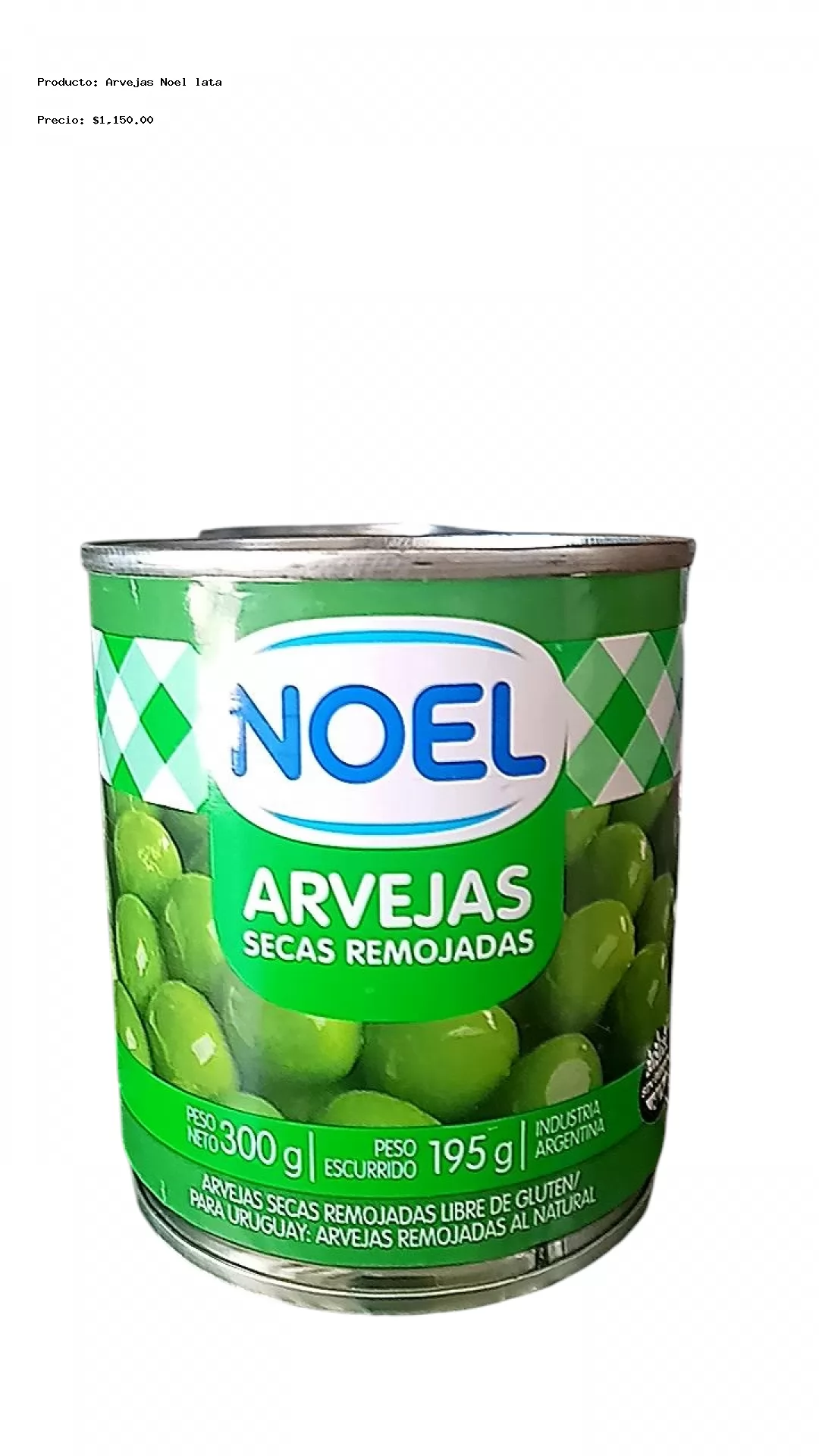 Imagen de Arvejas Noel lata