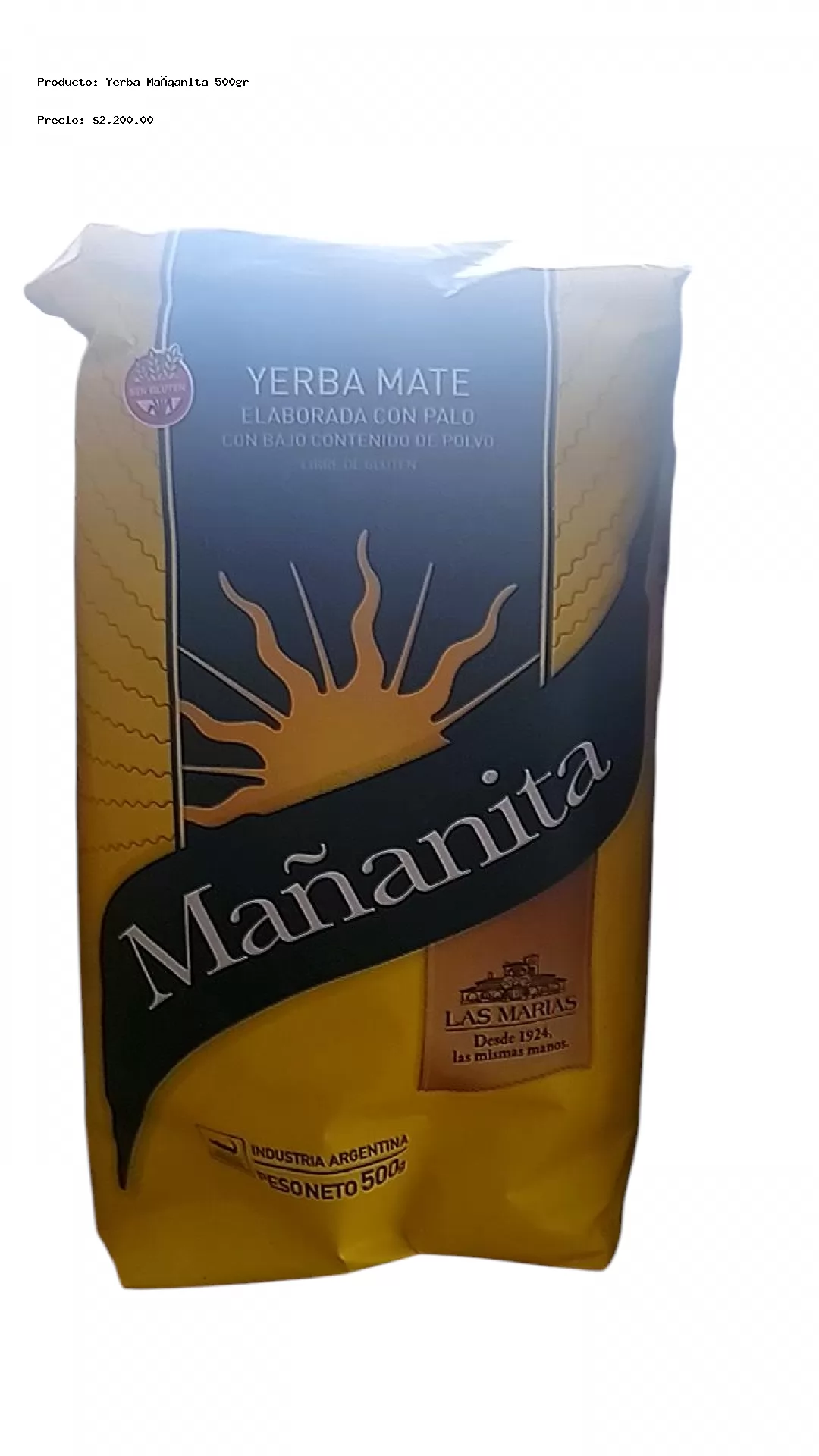 Imagen de Yerba Mañanita 500gr
