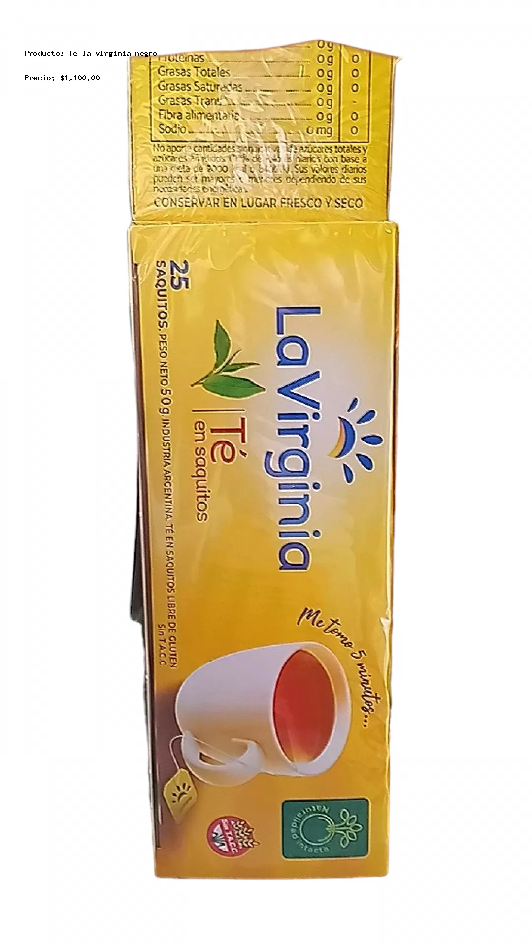 Imagen de Te la virginia negro