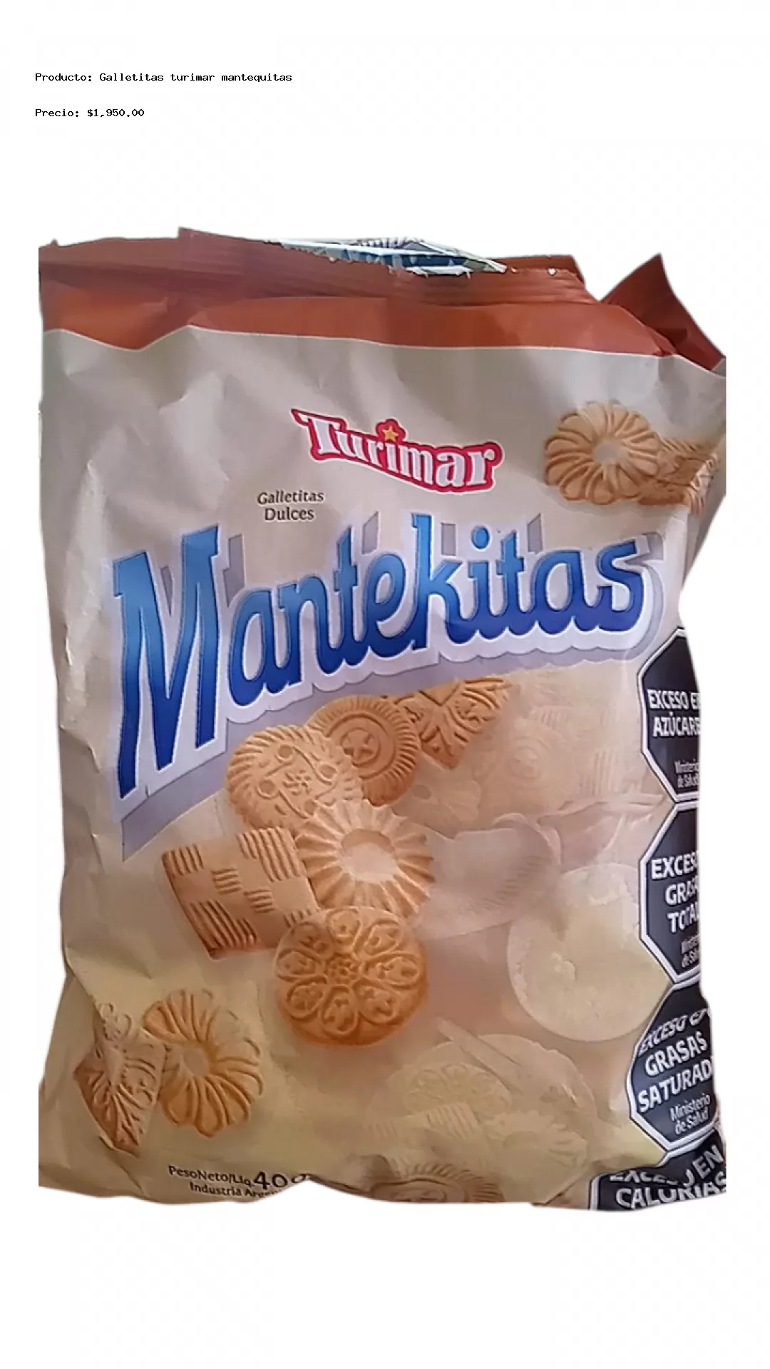 Imagen de Galletitas turimar mantequitas