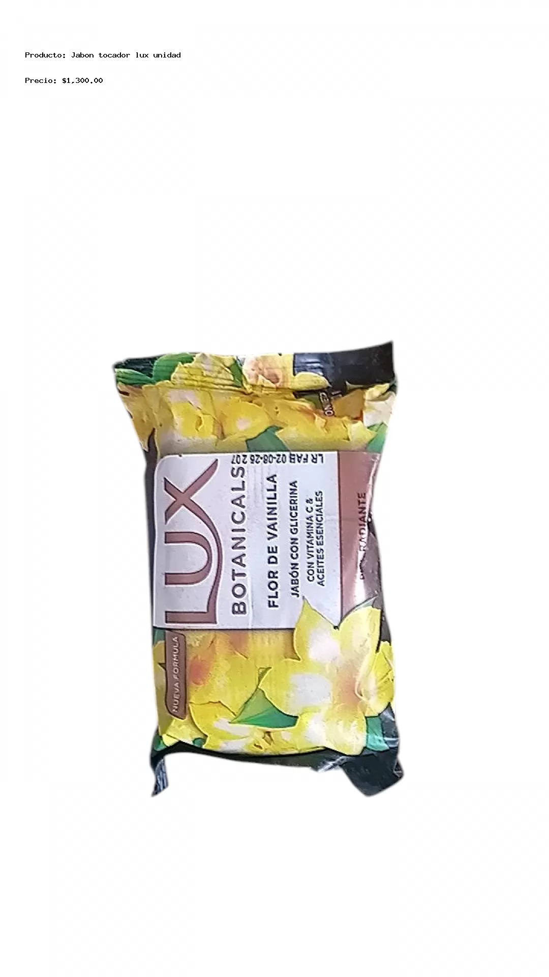 Imagen de Jabon tocador lux unidad