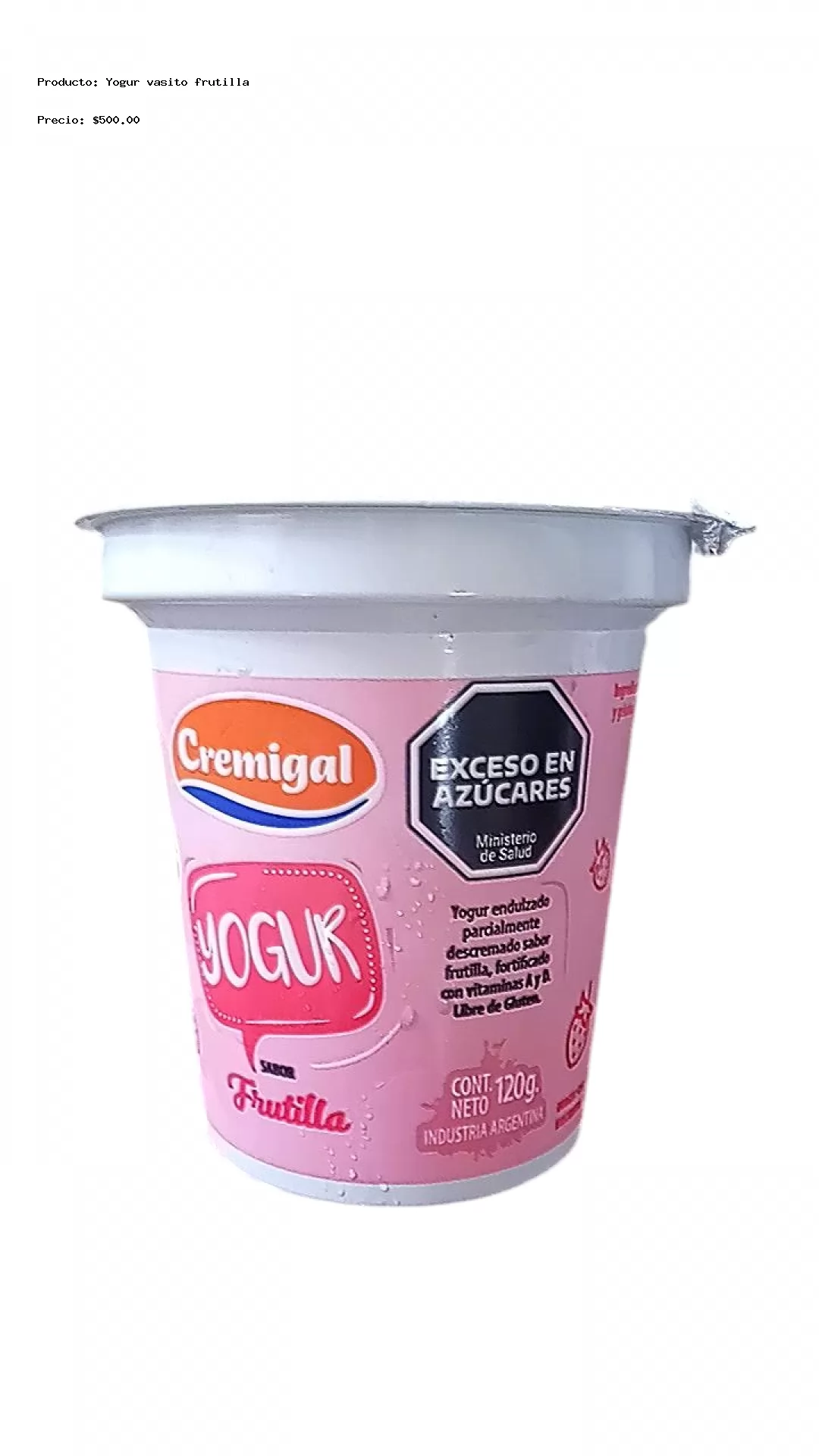 Imagen de Yogur vasito frutilla